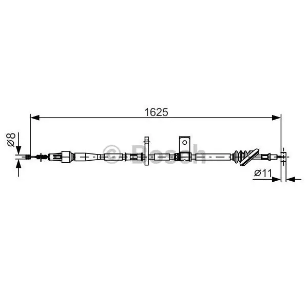 Popular Cable de accionamiento, freno de estacionamiento BOSCH 1987482094