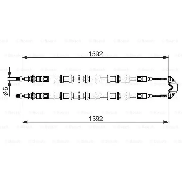 Cable de accionamiento, freno de estacionamiento BOSCH 1987482102 Compra Ahora