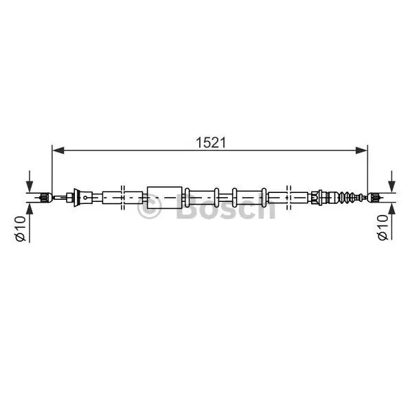 Bestseller Cable de accionamiento, freno de estacionamiento BOSCH 1987482109