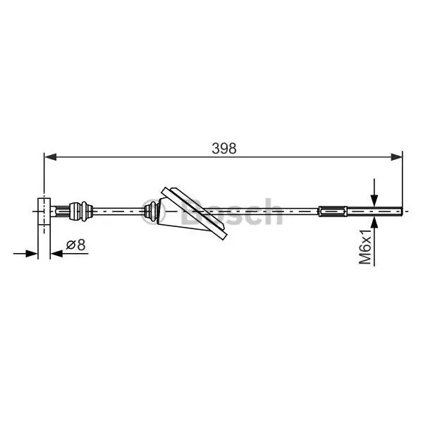 Cable de accionamiento, freno de estacionamiento BOSCH 1987477985 Imprescindible (Must-Have)