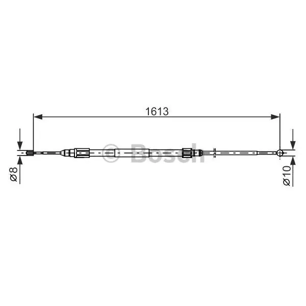 Cable de accionamiento, freno de estacionamiento BOSCH 1987477987 Precio De Fábrica