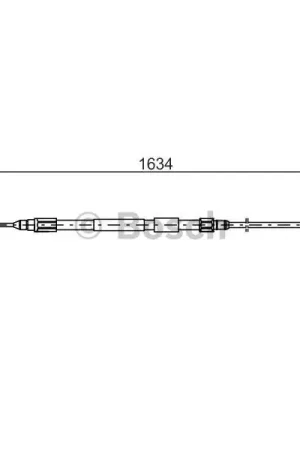 Súper Precio Cable de accionamiento, freno de estacionamiento BOSCH 1987477988