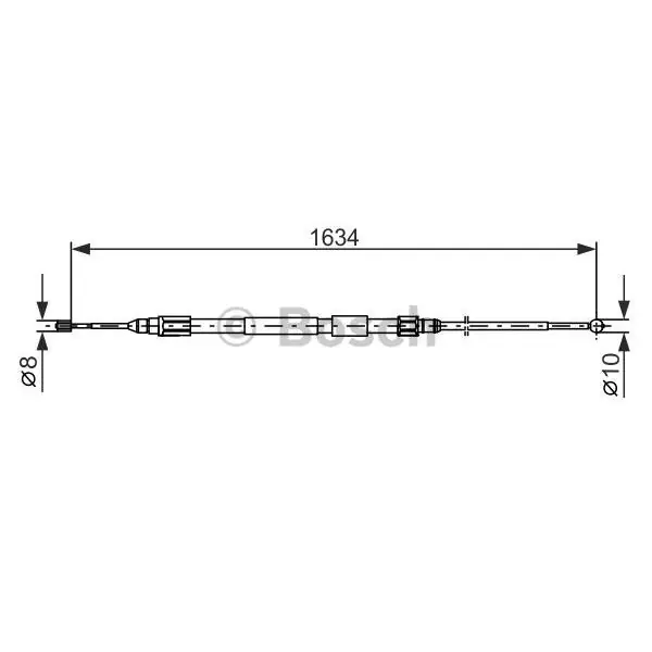 Súper Precio Cable de accionamiento, freno de estacionamiento BOSCH 1987477988