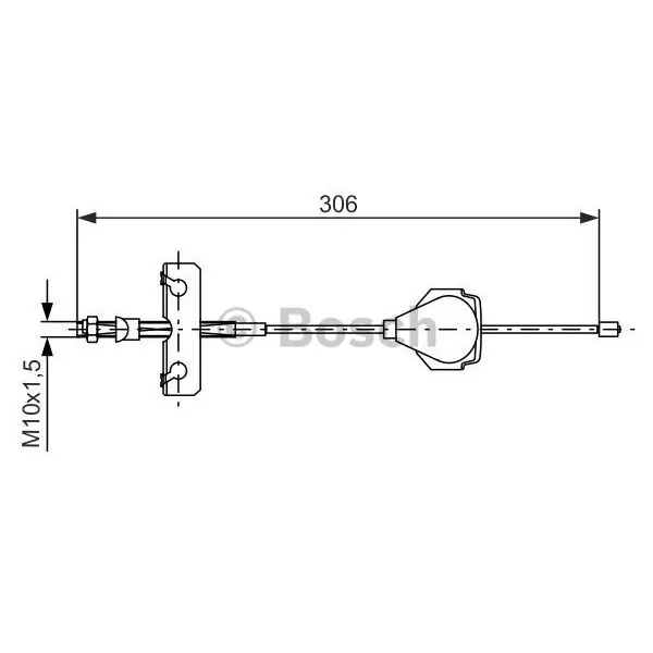 Premium Cable de accionamiento, freno de estacionamiento BOSCH 1987477990