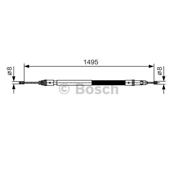 Garantía Incluida Cable de accionamiento, freno de estacionamiento BOSCH 1987482118