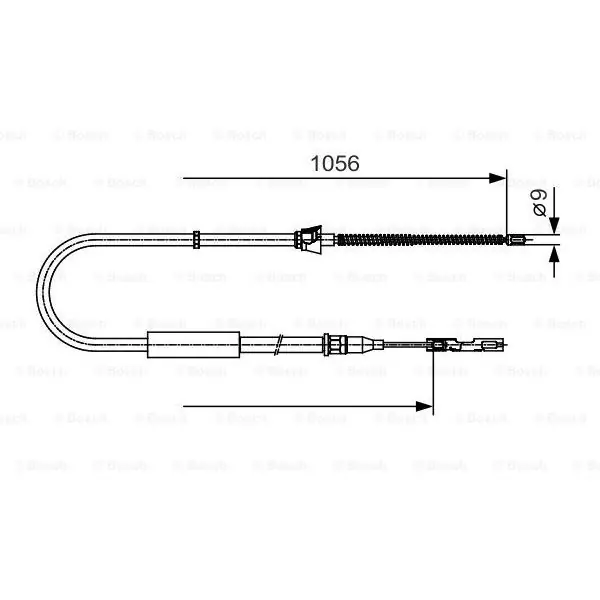 Favorito De Clientes Cable de accionamiento, freno de estacionamiento BOSCH 1987482125