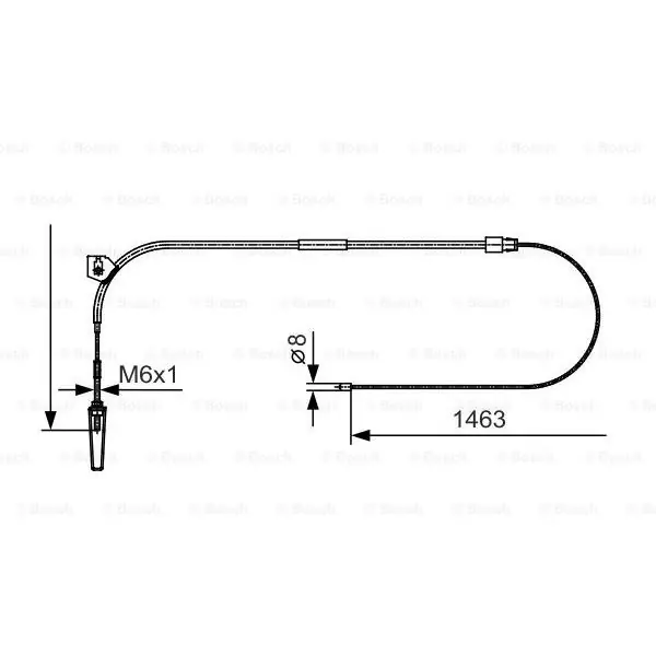 Mejor Calidad Cable de accionamiento, freno de estacionamiento BOSCH 1987482130