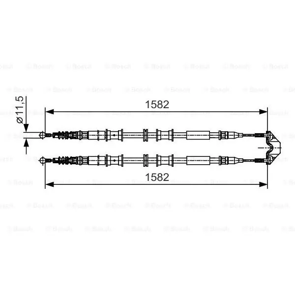 Edición Limitada Cable de accionamiento, freno de estacionamiento BOSCH 1987482138
