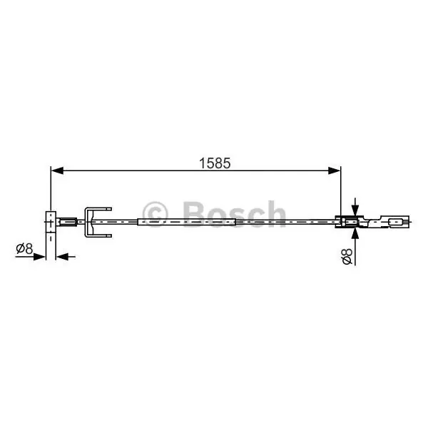 Cable de accionamiento, freno de estacionamiento BOSCH 1987482145 Oferta Limitada