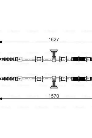 Alta Calidad Cable de accionamiento, freno de estacionamiento BOSCH 1987482147