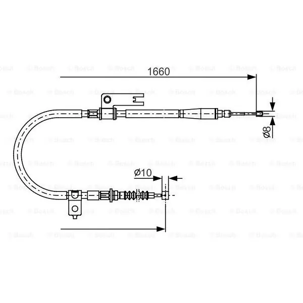 Cable de accionamiento, freno de estacionamiento BOSCH 1987482153 Envío Inmediato