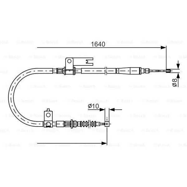 Nueva Colección Cable de accionamiento, freno de estacionamiento BOSCH 1987482154