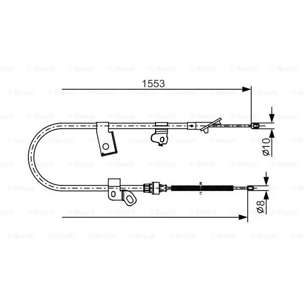 Oferta De Temporada Cable de accionamiento, freno de estacionamiento BOSCH 1987482156