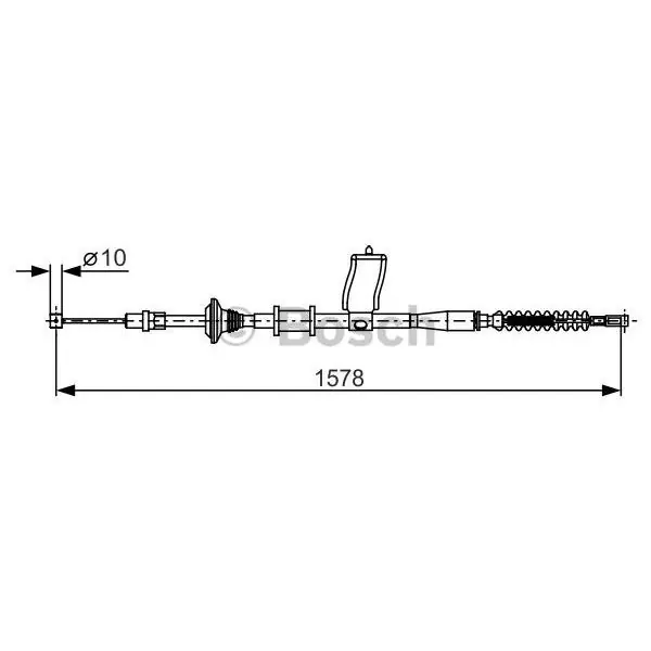 Cable de accionamiento, freno de estacionamiento BOSCH 1987482173 Nuevo Modelo
