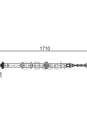 Cable de accionamiento, freno de estacionamiento BOSCH 1987482207 Bestseller