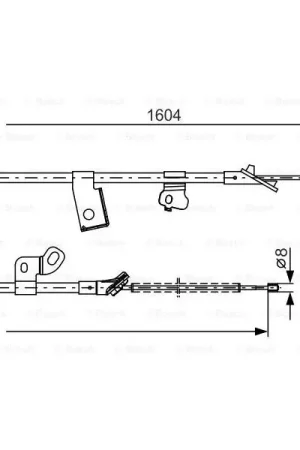 Cable de accionamiento, freno de estacionamiento BOSCH 1987482220 Venta Final