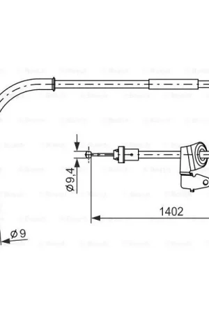 Cable de accionamiento, freno de estacionamiento BOSCH 1987482226 Envío Exprés