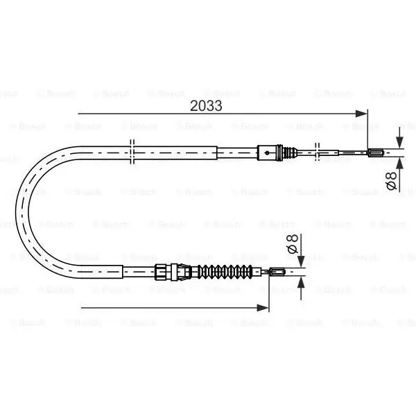 Ordena Ya Cable de accionamiento, freno de estacionamiento BOSCH 1987482190