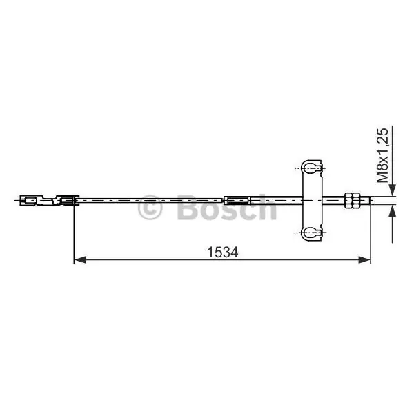 Edición Limitada Cable de accionamiento, freno de estacionamiento BOSCH 1987482195