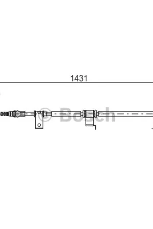 Cable de accionamiento, freno de estacionamiento BOSCH 1987482293 Súper Precio