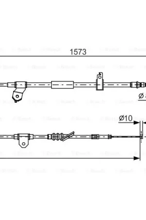 Alta Calidad Cable de accionamiento, freno de estacionamiento BOSCH 1987482299