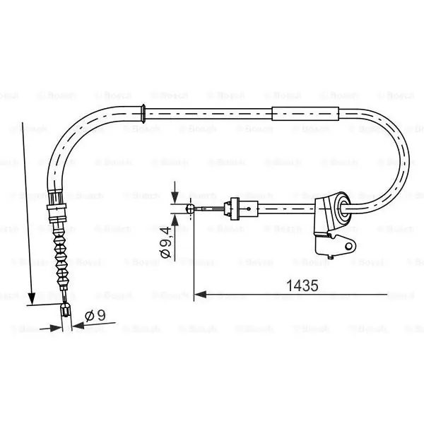 Cable de accionamiento, freno de estacionamiento BOSCH 1987482230 Disponible Ahora