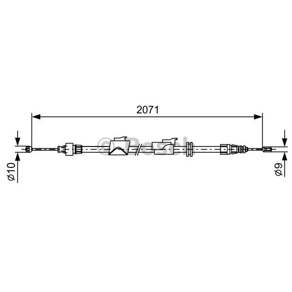 Popular Cable de accionamiento, freno de estacionamiento BOSCH 1987482242