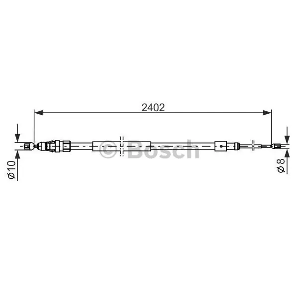 Oferta Limitada Cable de accionamiento, freno de estacionamiento BOSCH 1987482276