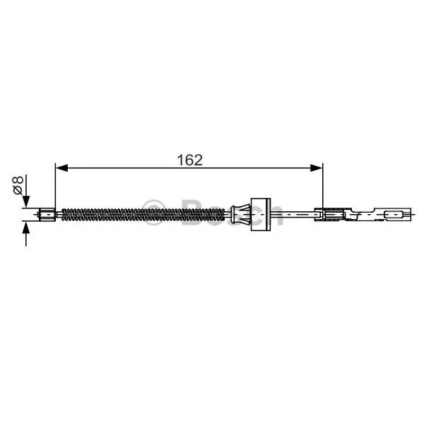Cable de accionamiento, freno de estacionamiento BOSCH 1987482278 Descuento