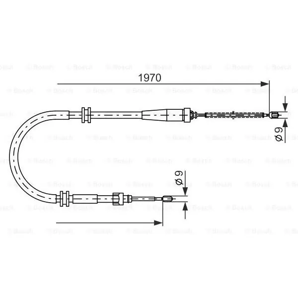 Cable de accionamiento, freno de estacionamiento BOSCH 1987482253 Alta Calidad