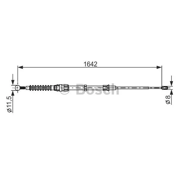Cable de accionamiento, freno de estacionamiento BOSCH 1987482267 Oferta De Temporada