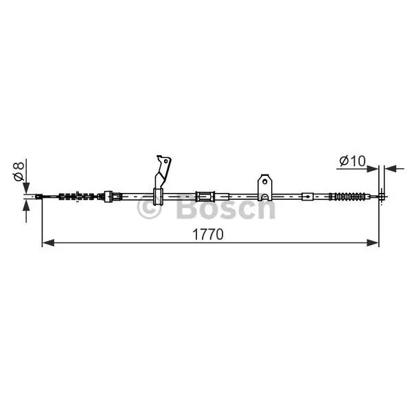 Premium Cable de accionamiento, freno de estacionamiento BOSCH 1987482300