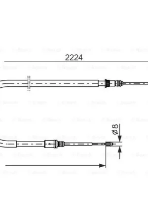 Precio Reducido Cable de accionamiento, freno de estacionamiento BOSCH 1987482303