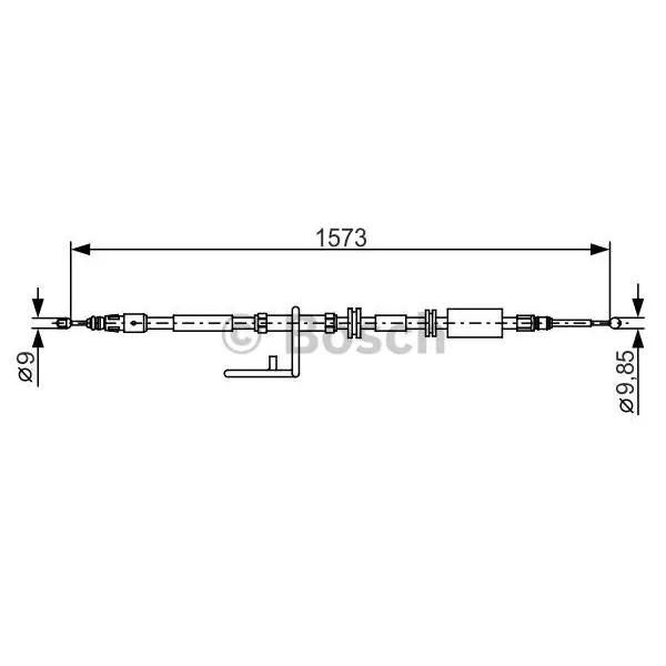 Cable de accionamiento, freno de estacionamiento BOSCH 1987482313 Precio Reducido