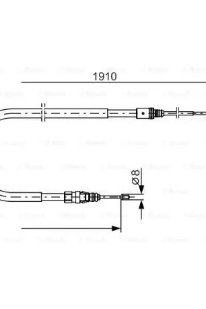 Cable de accionamiento, freno de estacionamiento BOSCH 1987482323 Alta Calidad