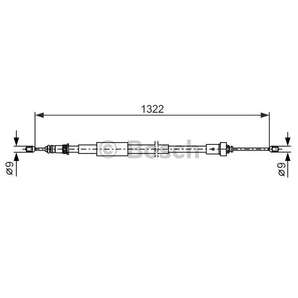 Premium Cable de accionamiento, freno de estacionamiento BOSCH 1987482385