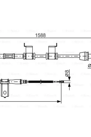 Última Oportunidad Cable de accionamiento, freno de estacionamiento BOSCH 1987482358