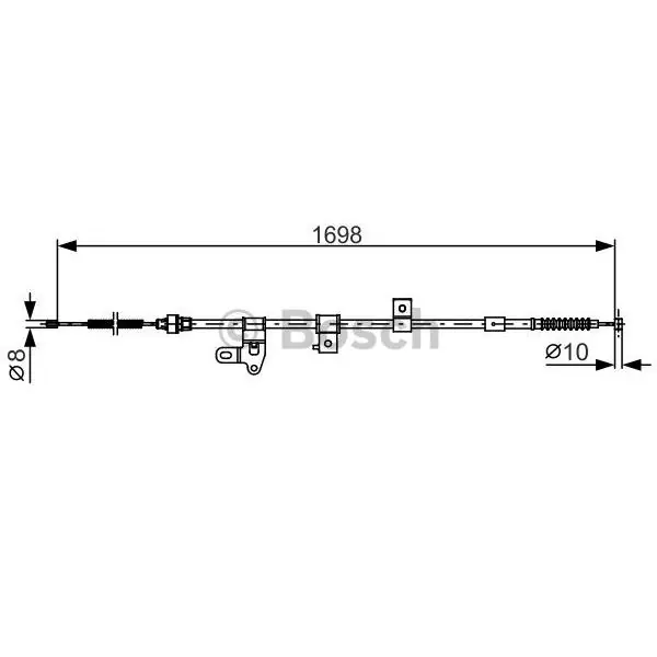 Cable de accionamiento, freno de estacionamiento BOSCH 1987482346 Promoción Exclusiva