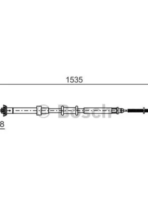 Stock Limitado Cable de accionamiento, freno de estacionamiento BOSCH 1987482393