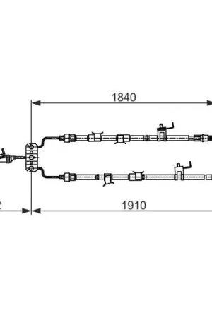 Alta Calidad Cable de accionamiento, freno de estacionamiento BOSCH 1987482420