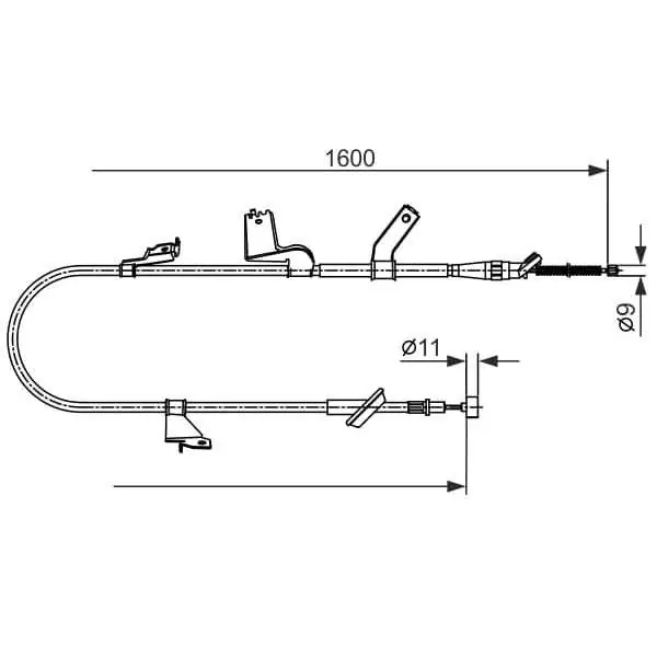 Cable de accionamiento, freno de estacionamiento BOSCH 1987482427 Compra Ahora