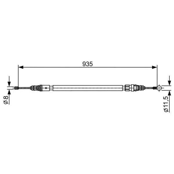 Cable de accionamiento, freno de estacionamiento BOSCH 1987482430 Tendencia