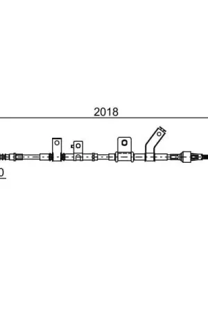 Alta Calidad Cable de accionamiento, freno de estacionamiento BOSCH 1987482516