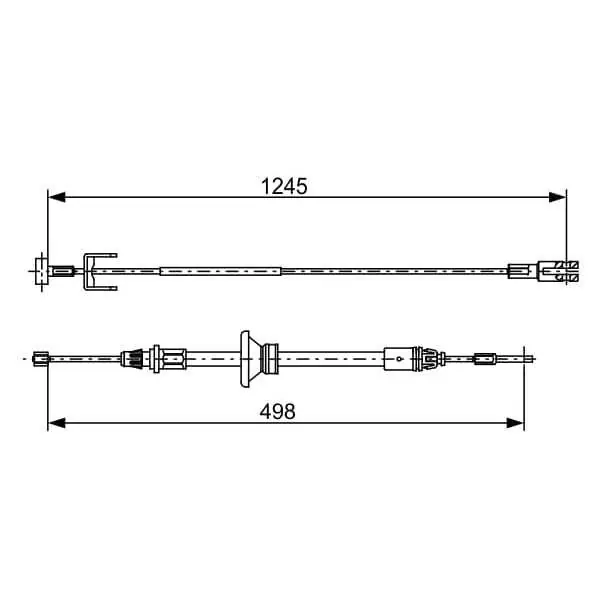 De Moda Cable de accionamiento, freno de estacionamiento BOSCH 1987482524