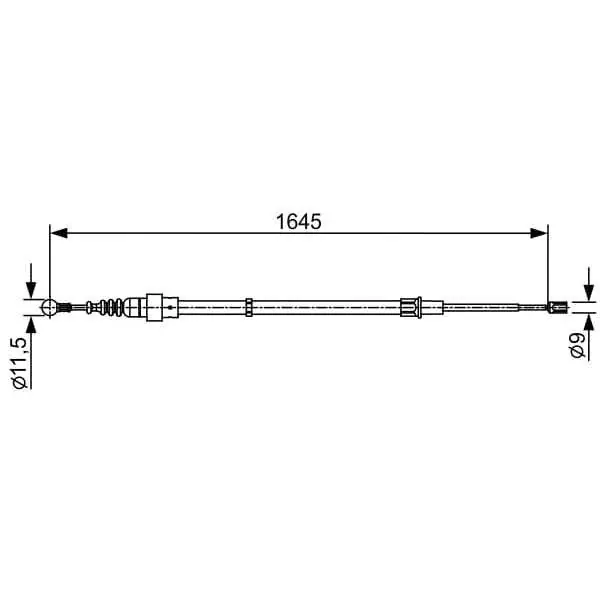 Cable de accionamiento, freno de estacionamiento BOSCH 1987482451 Marca Reconocida