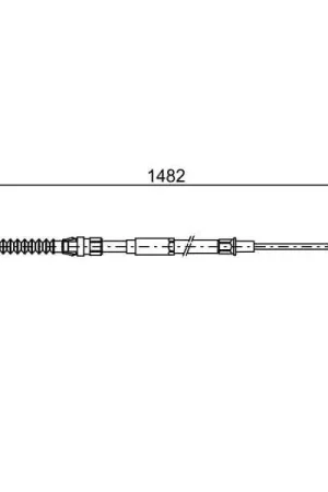 Cable de accionamiento, freno de estacionamiento BOSCH 1987482454 Precio Reducido