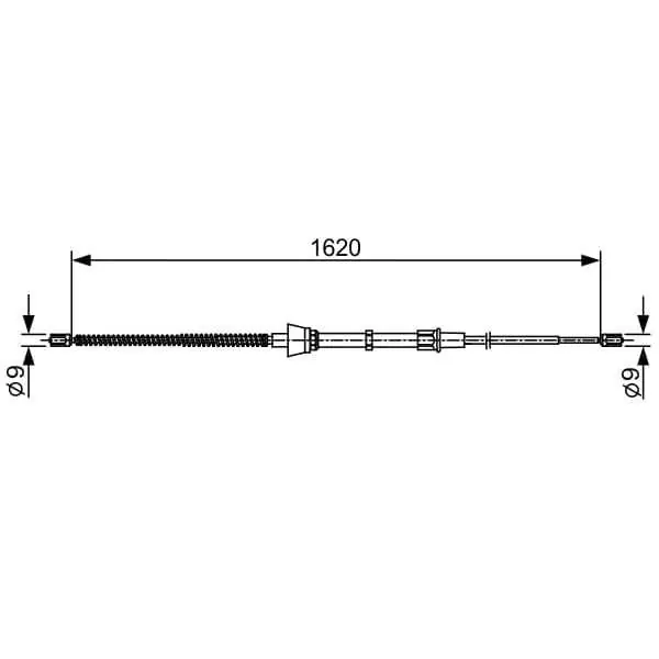 Cable de accionamiento, freno de estacionamiento BOSCH 1987482448 Tendencia