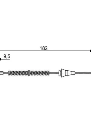 Cable de accionamiento, freno de estacionamiento BOSCH 1987482449 Ordenar Ahora Mismo
