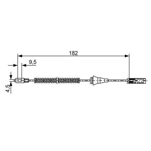 Cable de accionamiento, freno de estacionamiento BOSCH 1987482449 Ordenar Ahora Mismo