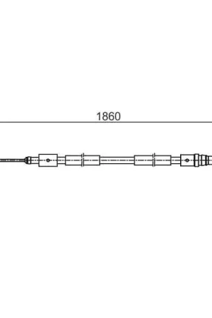 Cable de accionamiento, freno de estacionamiento BOSCH 1987482540 Directo De Fábrica
